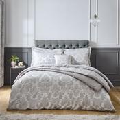 CATHERINE LANSFIELD Damask Jacquard Duvet Cover Set - Silver image