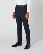 REMUS UOMO Leroy Dress Trousers with a Belt - Navy