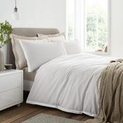 BIANCA Seersucker Woven Stripe Duvet Set - Natural