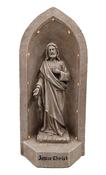WGP Sacred Heart Jesus Christ Praying Solar Statue 51.5cm