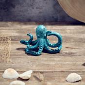 LANGS Cast Iron Blue Octopus Ornament 13.5x10cm