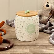 LANGS Bone Appetite Treat Jar with Bamboo Lid
