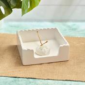 LANGS Palm Paradise Simple Ceramic Napkin Holder 18x18cm