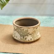 LANGS Green Vintage Floral and Leaf Large Planter 17cm image
