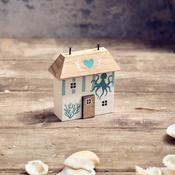 LANGS Octopus Wooden Decorative House 8cm