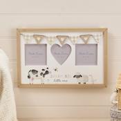 LANGS Baby Triple Photo Frame with Bunting 29x26cm image