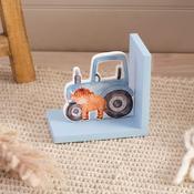 LANGS Highland Cow with Tractor Bookend 15cm image