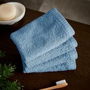 CATHERINE LANSFIELD Quick Dry Cotton Face Cloth 4 Pack - Blue