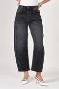 COPE CLOTHING Livia Cropped Barrel Jeans - Anthracite image