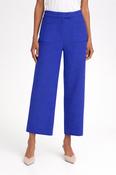 ICHI Kate Lumina Textured Pants - Blue image