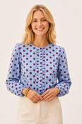 COPE CLOTHING Polka Dot Blouse - Blue image