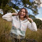 CRAGHOPPERS Women's Rosemary II Overhead Fleece - Oyster Print