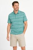 CARABOU Men's Brighton Striped Polo Shirt - Mint image