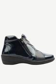 SOFTMODE Women's Clara 2-Zip Ankle Boot - Navy image