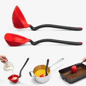 DREAMFARM Fladle - Fold Flat Scraping Ladle - Red image