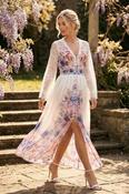 COPE CLOTHING Bohemian Floral Lace Sleeveless Wisteria Dress image