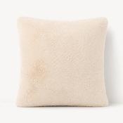 FULLSHIRE Avalon Faux Fur Cushion - Natural 43x43cm image