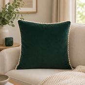 FULLSHIRE Bobble Velvet Cushion - Green 43x43cm image