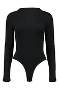 HAILYS Calla Long Sleeve Bodysuit - Black