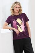 RELAX &amp; RENEW Hallie T-Shirt - Plum