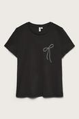 VERO MODA Heneth O-Neck Bow T-Shirt - Black