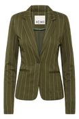 ICHI Ruti Fitted Blazer - Green