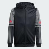 ADIDAS Squadra 25 Kids Unisex Full-Zip Hoodie - Black/Grey image