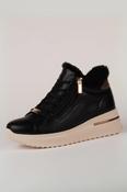 LLOYD &amp; PRYCE By Tommy Bowe Women's Constable Wedge Trainer - Black image