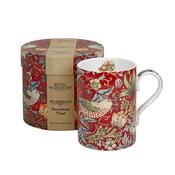 MORRIS &amp; CO Strawberry Thief Mug in a Gift Box - Red image