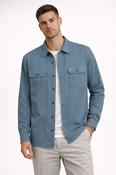 FARAH Classic Marlow LS Overshirt - Soft Blue image