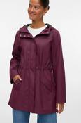 VERO MODA Malou Coated Rain Jacket - Burgundy image