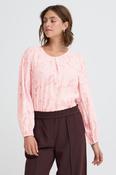 FRANSA Mera Textured Blouse - Blush image