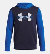UNDER ARMOUR Boys' Rival Fleece Colorblock Hoodie - Blue