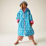 REGATTA Kids Waterproof Changing Robe - Floral Blue