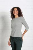 RELAX &amp; RENEW Paloma Green Stripe 3/4 Sleeve Top
