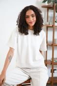 RELAX &amp; RENEW Alexandra Short Sleeve Sweatshirt - Cream