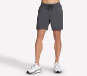 SKECHERS Men's Weekend 7 Inch Shorts - Black/Charcoal image