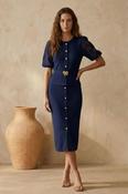 COPE CLOTHING Knit Skirt and Top Set - Navy image
