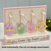 LANGS Easter Ceramic 3D Egg Hanger 9cm - 1Pc
