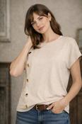 SUNDAY Short Sleeve Jumper - Sand image