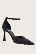 UNA HEALY Broke my Heart Sparkle Heels - Black