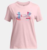 UNDER ARMOUR Girl's Big Logo Fill T-Shirt - Pink image