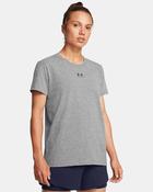 UNDER ARMOUR Women's Rival Core T-Shirt - Grey image