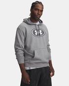UNDER ARMOUR Men's Rival Fleece Branded Hoodie - Grey image