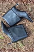 VALENTINO CONTE Pointed Toe Heeled Ankle Cuff Boot - Black image