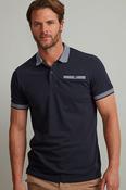 VEDONEIRE Men's Polo With Contrast Rib - Navy