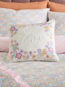 CATHERINE LANSFIELD Love Embroidered Filled Cushion 45x45cm image