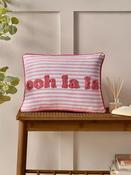 CATHERINE LANSFIELD Ooh La La Filled Cushion 30x40cm - Pink