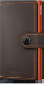 SECRID Men's Wallet - Miniwallet Matte - Brown/Orange image