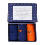 SWOLE PANDA Orange and Blue Socks Gift Set 3pk